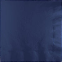 Navy Dinner Napkins 3Ply 1/4Fld (25/Pkg)