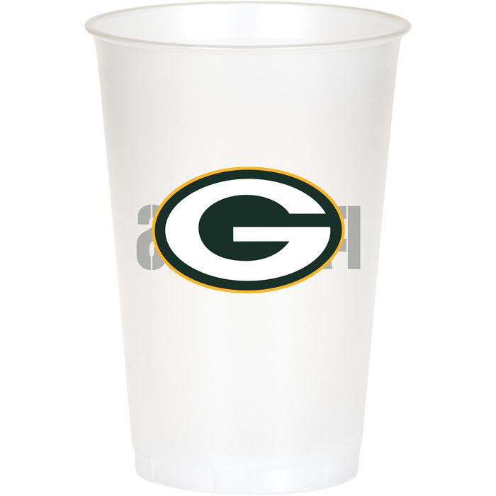Green Bay Packers Plastic Cup, 20Oz, 8 ct