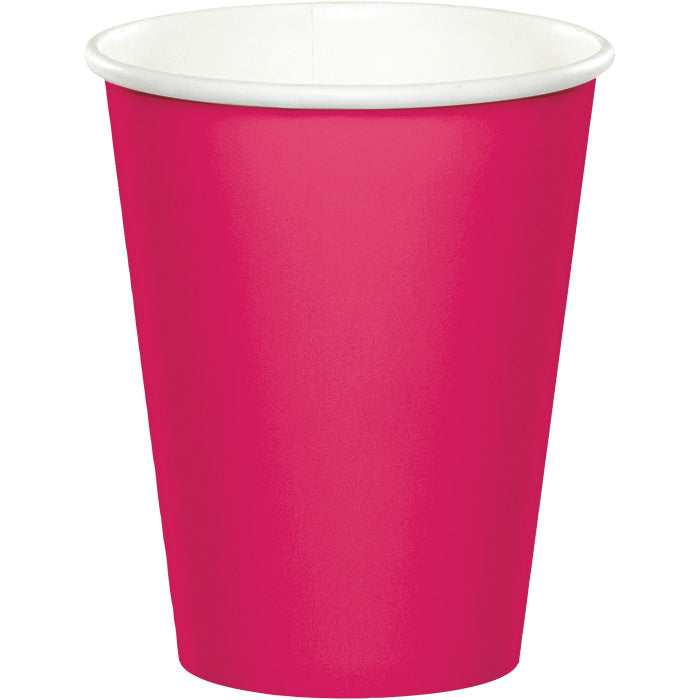 Hot Magenta Hot/Cold Paper Cups 9 Oz., 24 ct by Creative Converting