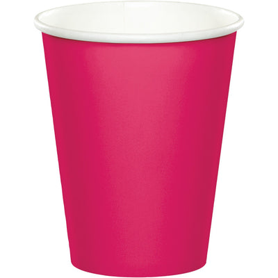 Hot Magenta Hot/Cold Paper Cups 9 Oz., 24 ct by Creative Converting