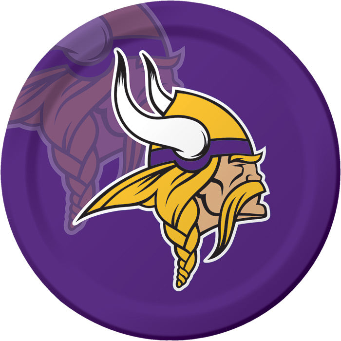 Minnesota Vikings Paper Plates, 8 ct by Creative Converting