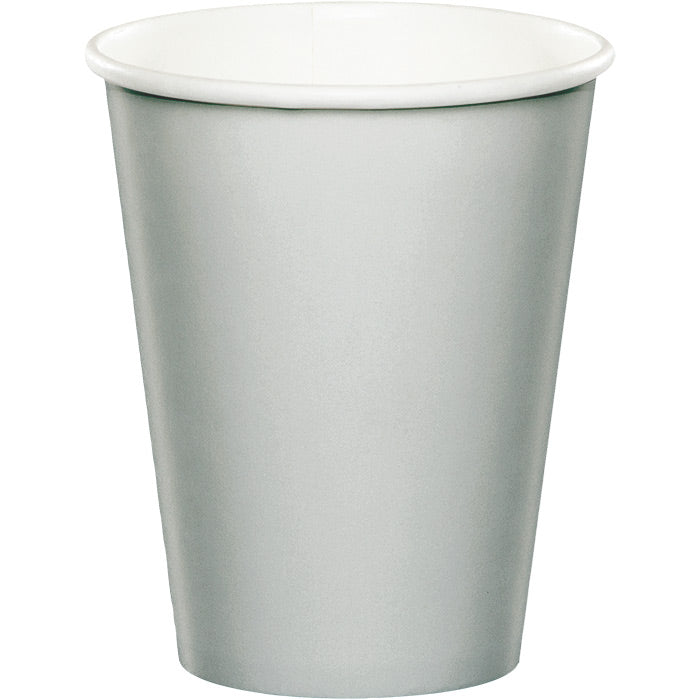 Shimmering Silver Hot/Cold Paper Paper Cups 9 Oz., 24 ct by Creative Converting