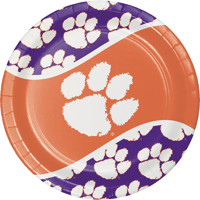 Clemson University Paper Plates, 8 ct by Creative Converting