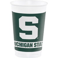 Michigan State University 20 Oz Plastic Cups, 8 ct