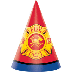 Fire Truck Party Hats, 8 ct by Creative Converting