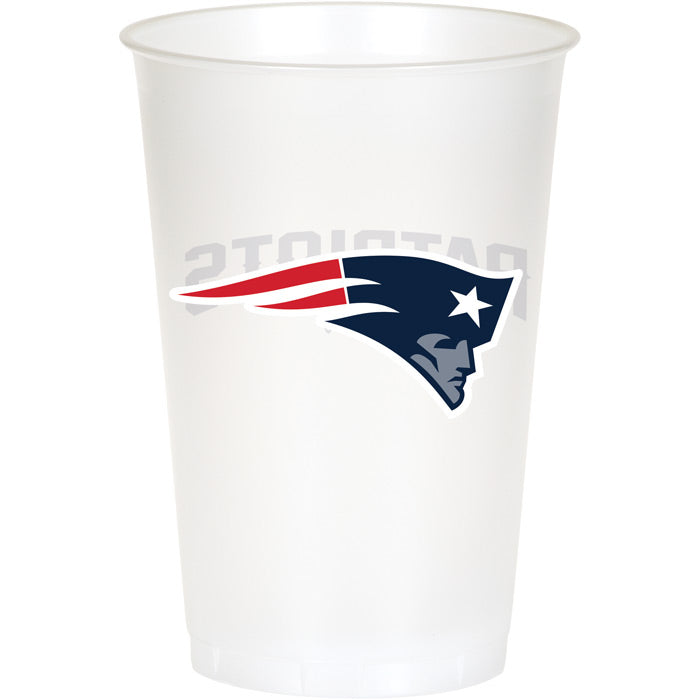 New England Patriots Plastic Cup, 20Oz, 8 ct by Creative Converting