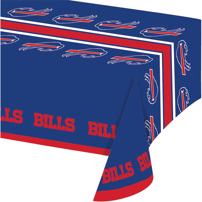 Buffalo Bills Plastic Table Cover, 54" x 102" by Creative Converting
