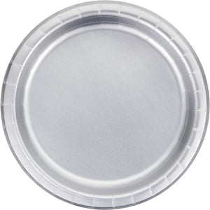 Silver Foil Paper Plates, Pack Of 8 by Creative Converting