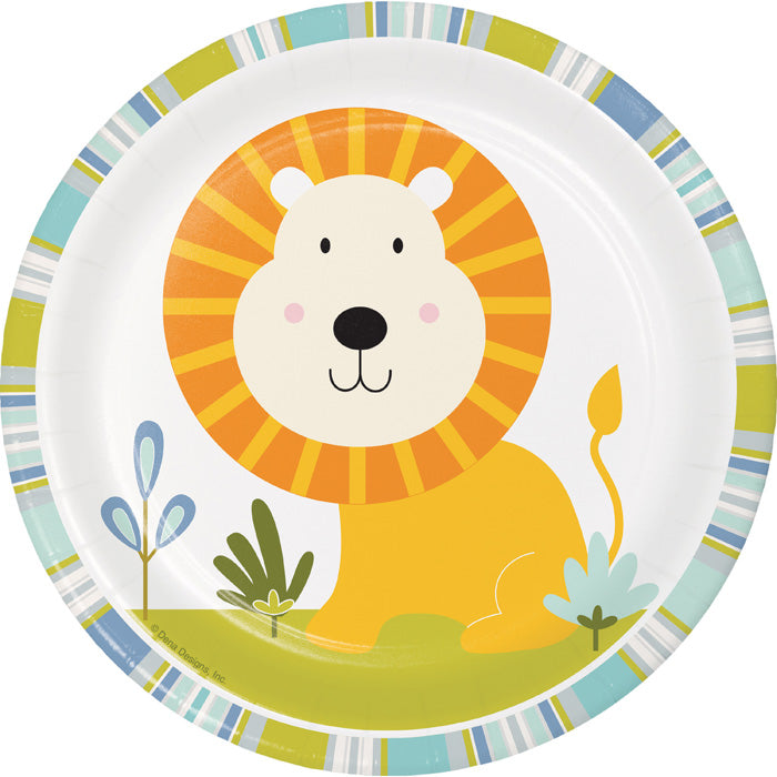Happy Jungle Dessert Plates, Lion, 8 ct by Creative Converting