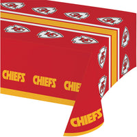 Kansas City Chiefs Plastic Table Cover, 54