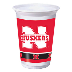 University Of Nebraska 20 Oz Plastic Cups, 8 ct by Creative Converting