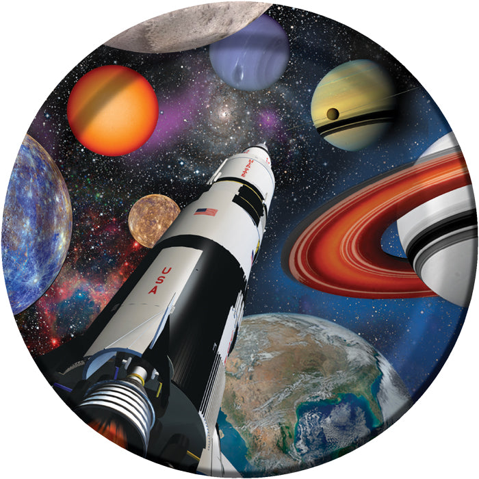 Space Blast Paper Plates, 8 ct by Creative Converting