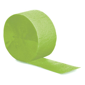 Fresh Lime Crepe Streamers 81' by Creative Converting