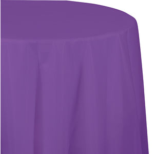 Amethyst Tablecover, Octy Round 82" Plastic by Creative Converting