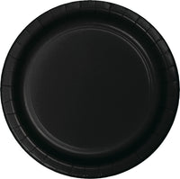 Black Banquet Plates, 24 ct
