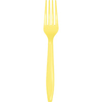 Mimosa Yellow Plastic Forks, 24 ct by Creative Converting