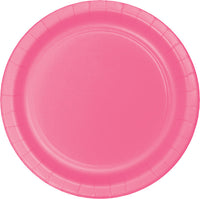 Candy Pink Banquet Plates, 24 ct