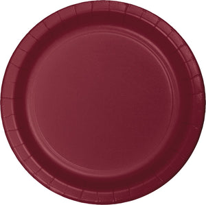 Burgundy Red Banquet Plates, 24 ct by Creative Converting