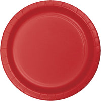 Classic Red Banquet Plates, 24 ct