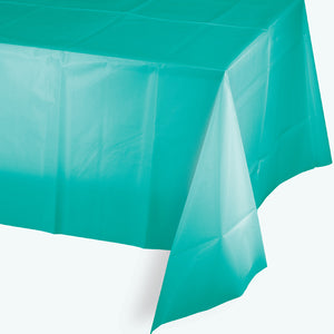Teal Lagoon Tablecover Plastic 54" X 108" by Creative Converting