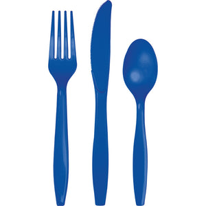 Cobalt Blue Assorted Cutlery, 24 ct by Creative Converting