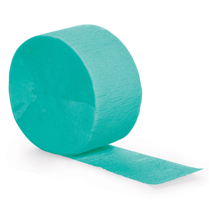 Teal Lagoon Crepe Streamers 81' by Creative Converting