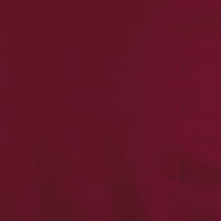 Burgundy Beverage Napkin, 3 Ply (50/Pkg)