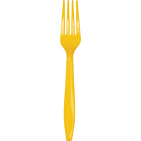 School Bus Yellow Plastic Forks, 24 ct by Creative Converting
