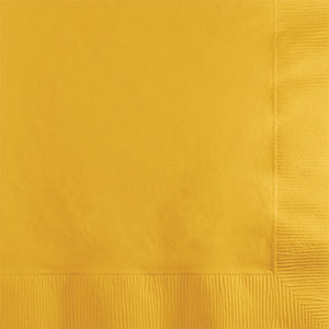 School Bus Yellow Beverage Napkin 2Ply, 50 ct by Creative Converting