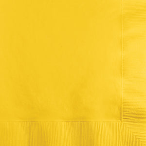 School Bus Yellow Beverage Napkin 2Ply, 200 ct by Creative Converting