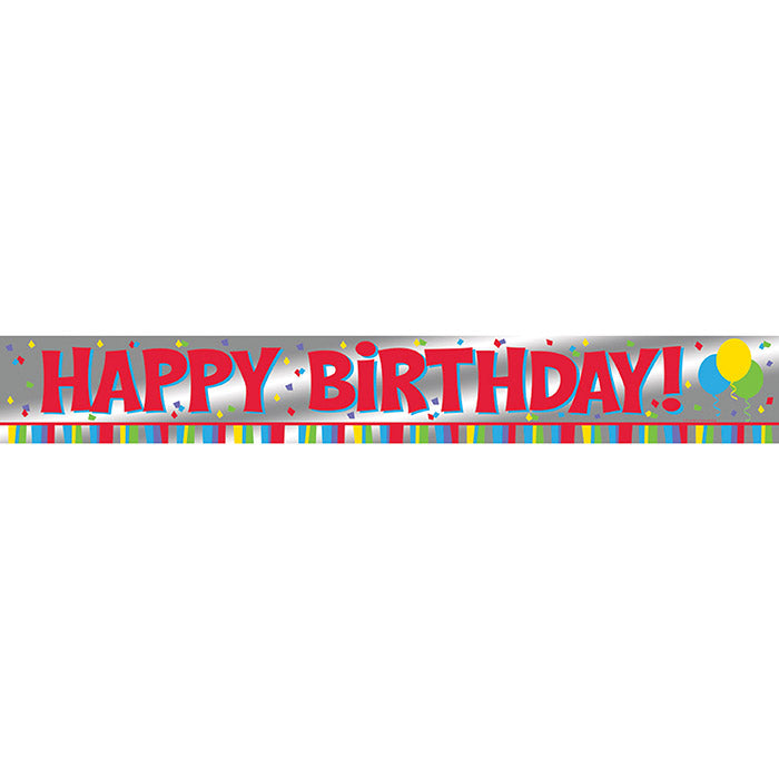 Banner Foil 6' Happy Birthday by Creative Converting