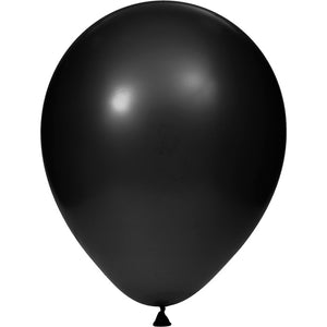 Latex Balloons 12" Black, 15 ct by Creative Converting