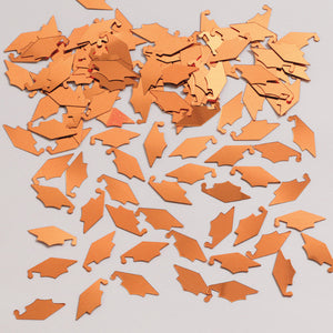 Orange Mortarboard Graduation Confetti, 0.5 oz by Creative Converting