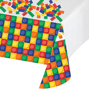 Block Party All Over Prt Plastic Tablecover 54" X 102" by Creative Converting