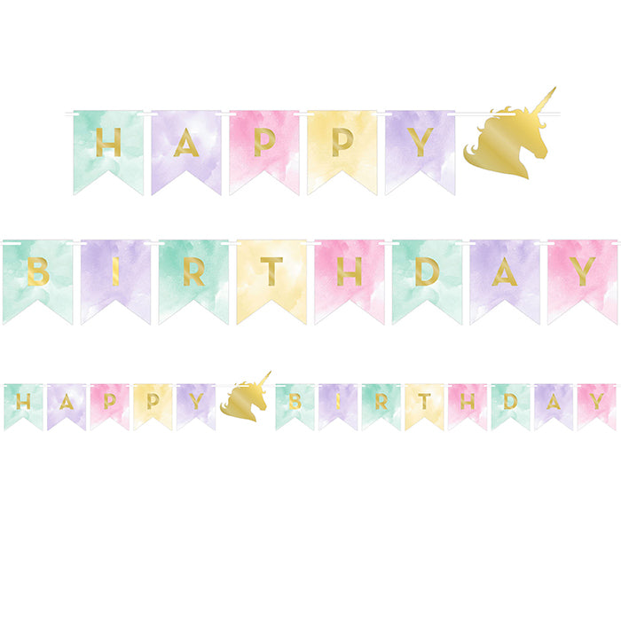 Sparkle Unicorn Party Banner by Creative Converting