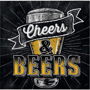 Cheers And Beers Beverage Napkins, 16 ct by Creative Converting