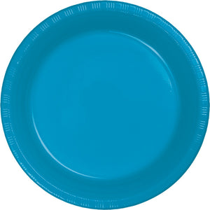 Turquoise Blue Plastic Dessert Plates, 20 ct by Creative Converting