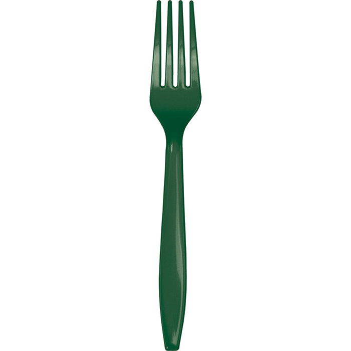 Hunter Green Plastic Forks, 24 ct by Creative Converting