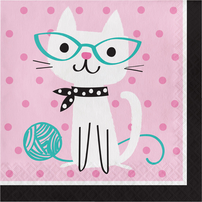 Cat Party Napkins, 16 ct by Creative Converting