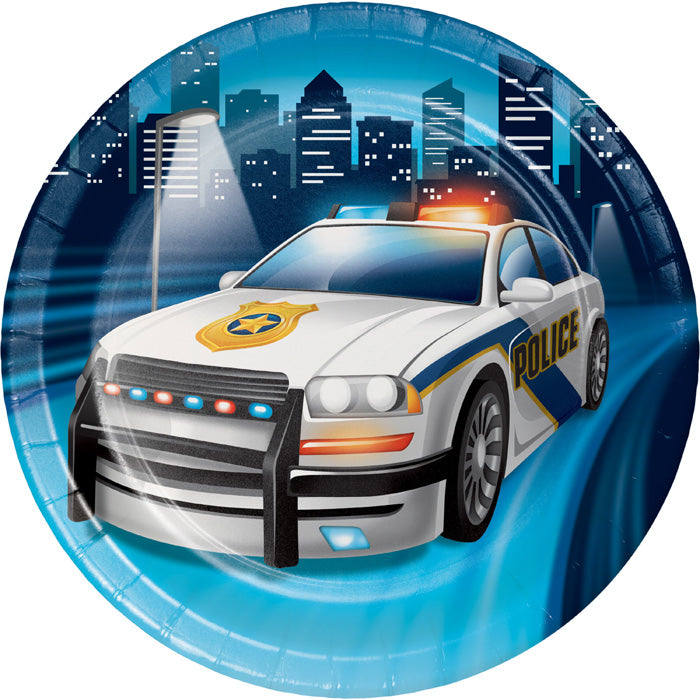 Police Party Dessert Plates, 8 ct by Creative Converting