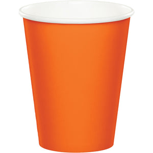 Sunkissed Orange Hot/Cold Paper Paper Cups 9 Oz., 24 ct by Creative Converting