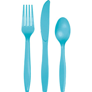 Bermuda Blue Assorted Plastic Cutlery, 24 ct by Creative Converting