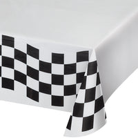 Black And White Check Paper Table Cover, 54