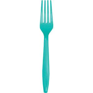 Teal Lagoon Plastic Forks, 24 ct by Creative Converting