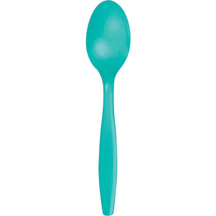 Teal Lagoon Plastic Spoons, 24 ct by Creative Converting