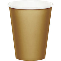 Glittering Gold Hot/Cold Paper Cups 9 Oz., 24 ct by Creative Converting