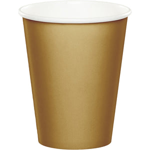 Glittering Gold Hot/Cold Paper Cups 9 Oz., 24 ct by Creative Converting