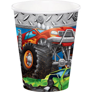 Monster Truck Rally Hot/Cold Paper Paper Cups 9 Oz., 8 ct by Creative Converting