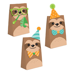 Sloth Party Paper Treat Bags, Pack Of 8 by Creative Converting