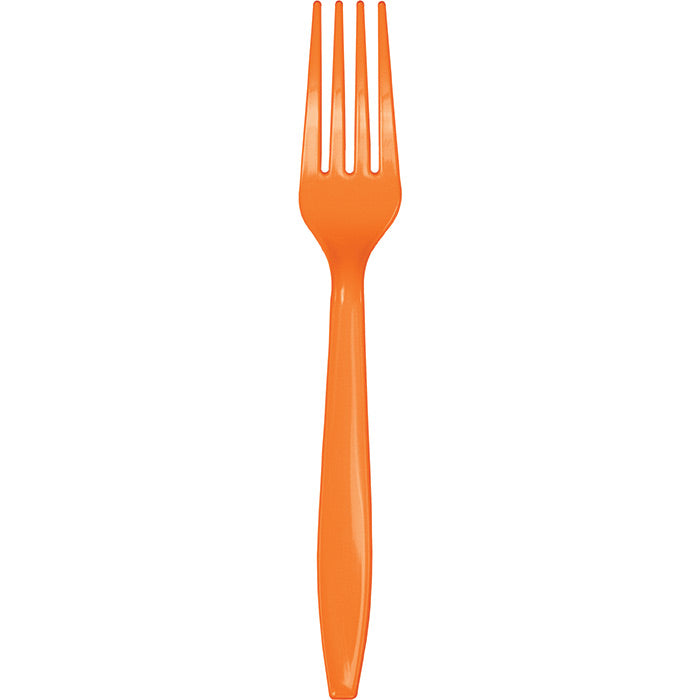 Sunkissed Orange Plastic Forks, 50 ct by Creative Converting